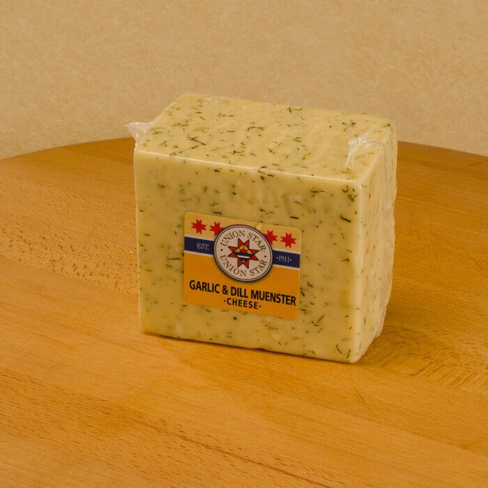 Garlic and Dill Muenster Cheese In Wisconsin