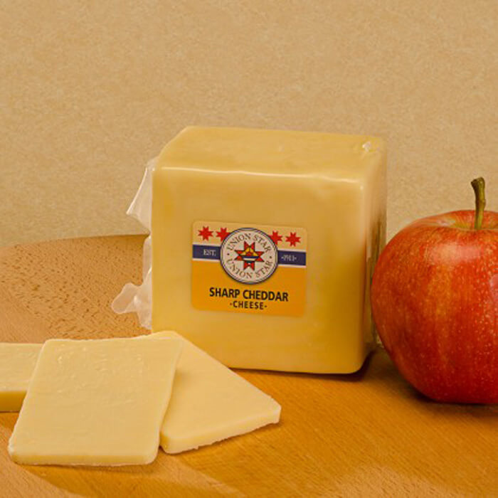 Sharp White Cheddar Cheese In Wisconsin